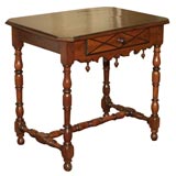 Continental walnut side table