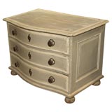 Louis XIV painted oak chest of drawers