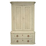 Nineteenth CenturyTwo-Units Painted Armoire