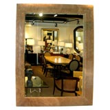 Spectacular Mirror with Frame covered in Hippo by Karl Springer