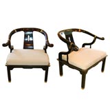 Pair of 70
s "Century" Asian Chairs