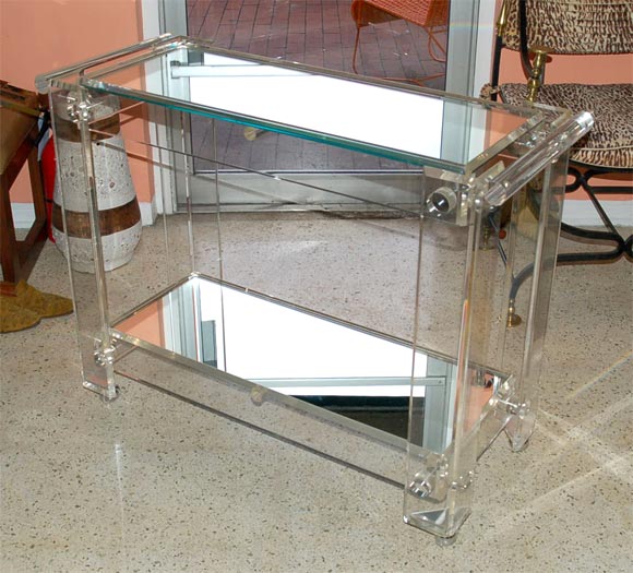 70's Lucite Bar Cart
