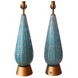 Pair of Barovier e Toso Murano Lamps
