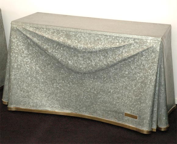 Late 20th Century A Rare and Exceptional Pair of Drape Consoles by John Dickinson