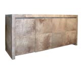 4 Door sideboard in lacquered goatskin designed by Karl Springer