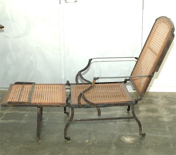 American Iron and Cane Campaign Chaise