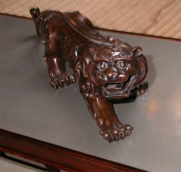 20th Century Art Deco Bronze Tiger