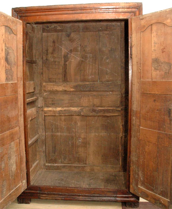Late 18th Century French Carved Cherrywood Armoire 3