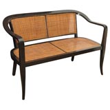 Modernist Caned Bench Modernist Caned Bench