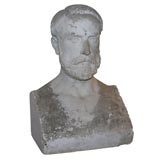A Plaster Bust of a Bearded gentleman.