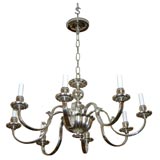 #3608 Silver Plated 8 -Arm Chandelier