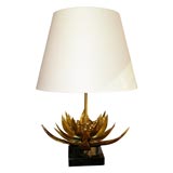 Brass Lotus Table Lamp