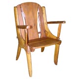 Unique Folk Art Log Chair