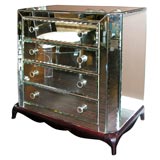 Vintage Four Drawer Mirrored Dresser