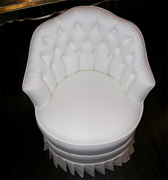 vanity chair with skirt