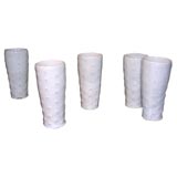 Porcelain  Celadon Cups by Peter lane