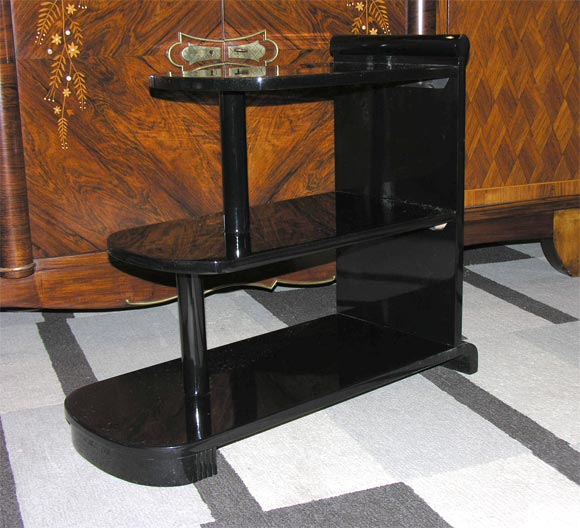 Art Deco Three Tier Side Table