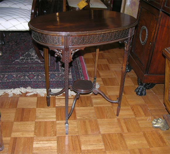 Mahogany Chippendale Style End Table