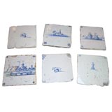 Antique Early Delft Tiles