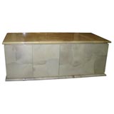 Remarkable Karl Springer Sideboard in Goatskin