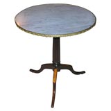 Directoire Marble Top Pedestal Base Table Directoire Marble Top Pedestal Base Table