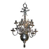 Gold leaf Silver bronze chandelier