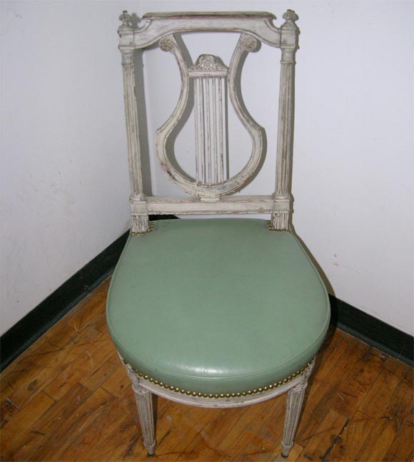 20th Century Set of 12 Lyre Back Louis XVI Style & Period Chairs by Jansen