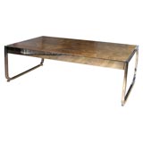 Rosewood and Chrome Coffee Table