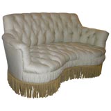 Tufted Curved Settee
