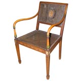 Sheraton Style Caned Armchair