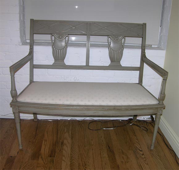 Danish Two Chair Back Settee