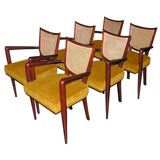 set of 6 "Ecusson" chairs by Jean Royere
