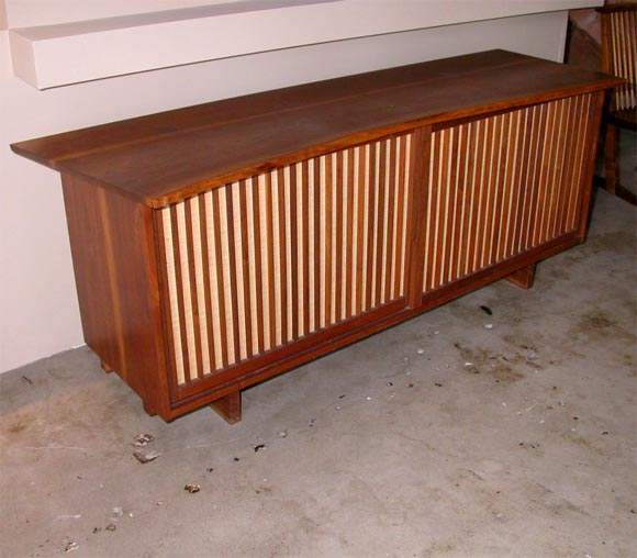 Walnut  free-edge cabinet by George Nakashima Studios