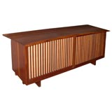 Walnut free-edge cabinet by George Nakashima Studios Walnut free-edge cabinet by George Nakashima Studios