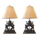 Pair of Napoleonic Style Lamps