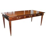 French Writing Table with Leather Top
