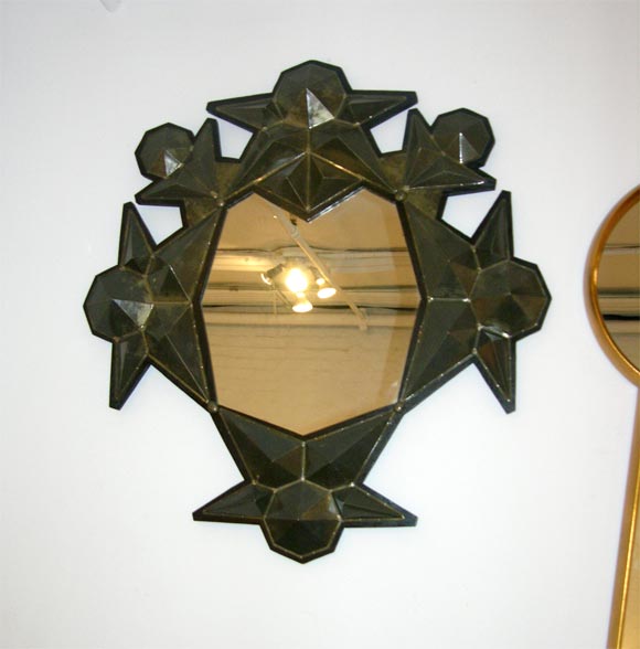 Faceted Metal Mirror 1