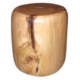 Spalted maple pedestal/stool/side table