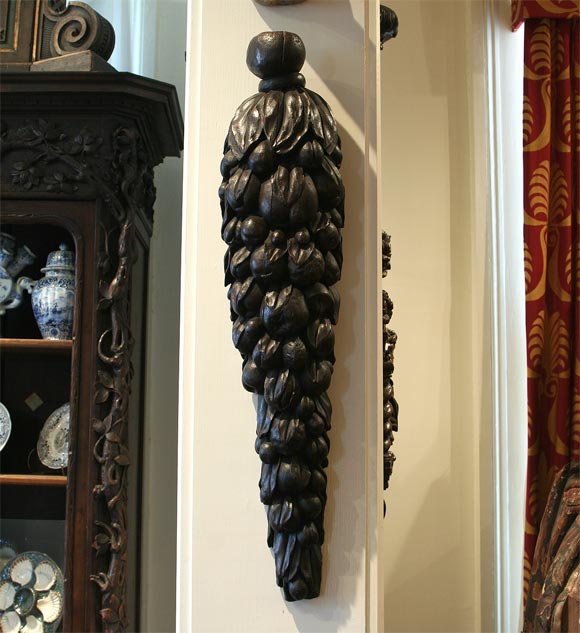 Carved Wood Fruit Swags For Sale at 1stDibs