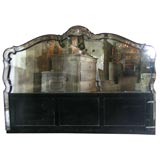 Beautiful and Rare Vintage Mirrored Headboard
