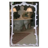 1940
s French Plaster Cartouche  Mirror
