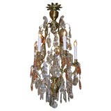 Antique FRENCH MARIA THERESA STYLE BRONZE CHANDELIER
