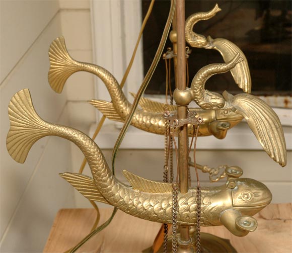 20th Century Pair of Electrified Oil Lamps