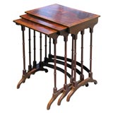 Antique Nest Of 3 Tables