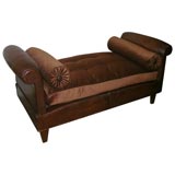 Antique Leather Daybed