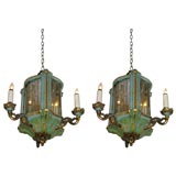 Pair of Pagoda-form Chandeliers