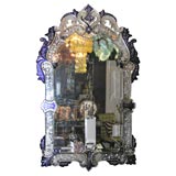 Cobalt Venetian Mirror