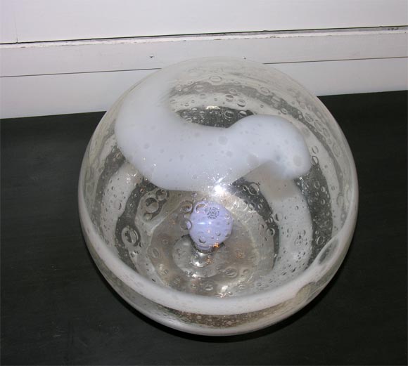 #3210 Glass Globe Hanging Fixture 1