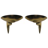 #3252 Round Brass Sconces
