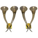 #3222  Murano Glass Sconces by Cenedese
